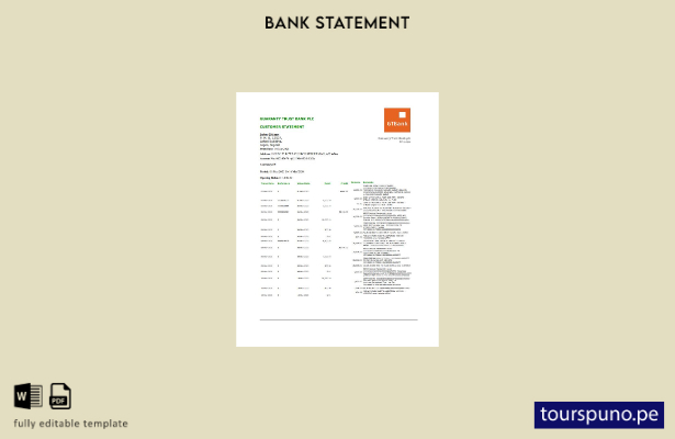 listo para imprimir plantilla de word   extracto bancario de comprobante de di 2